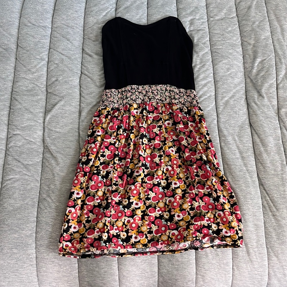 american rag strapless floral dress